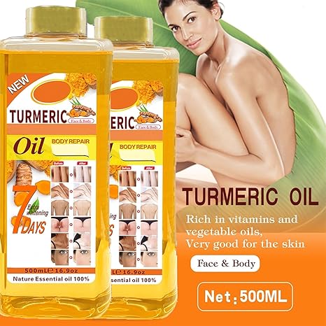 Veetgold Tumeric Super Body Oil And Body Corrector 7days Glowing Oil